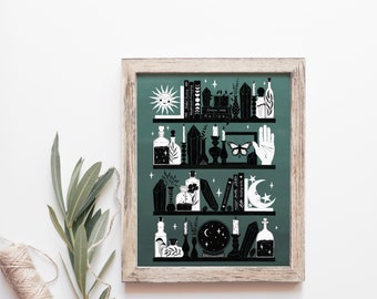 Witchy Vibes Art Print, Celestial Art Print