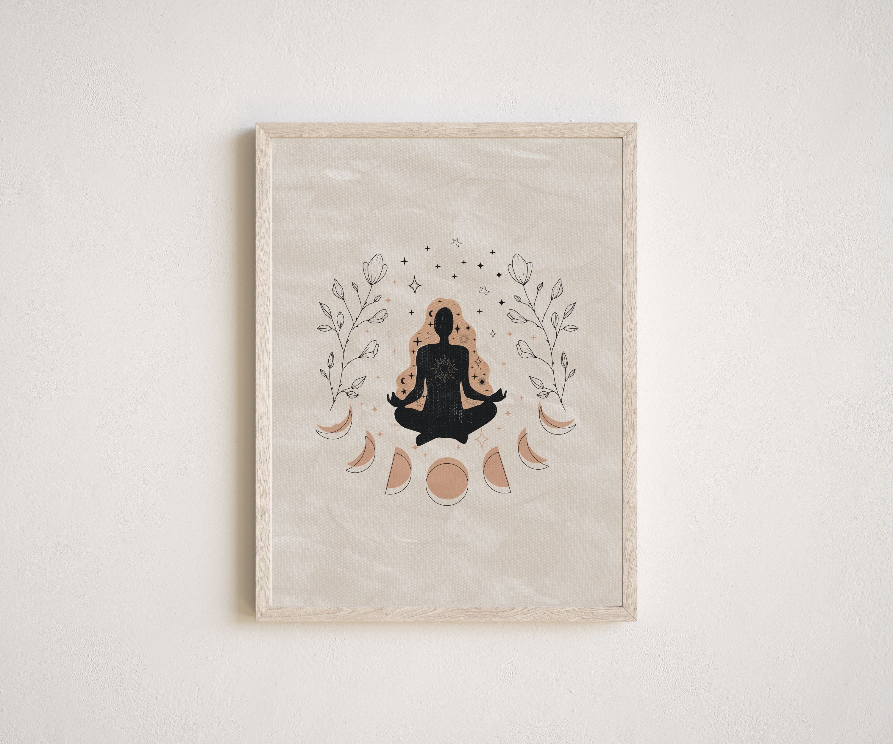 Printable Wall Art Meditation Wall Art Celestial Wall Art Etsy