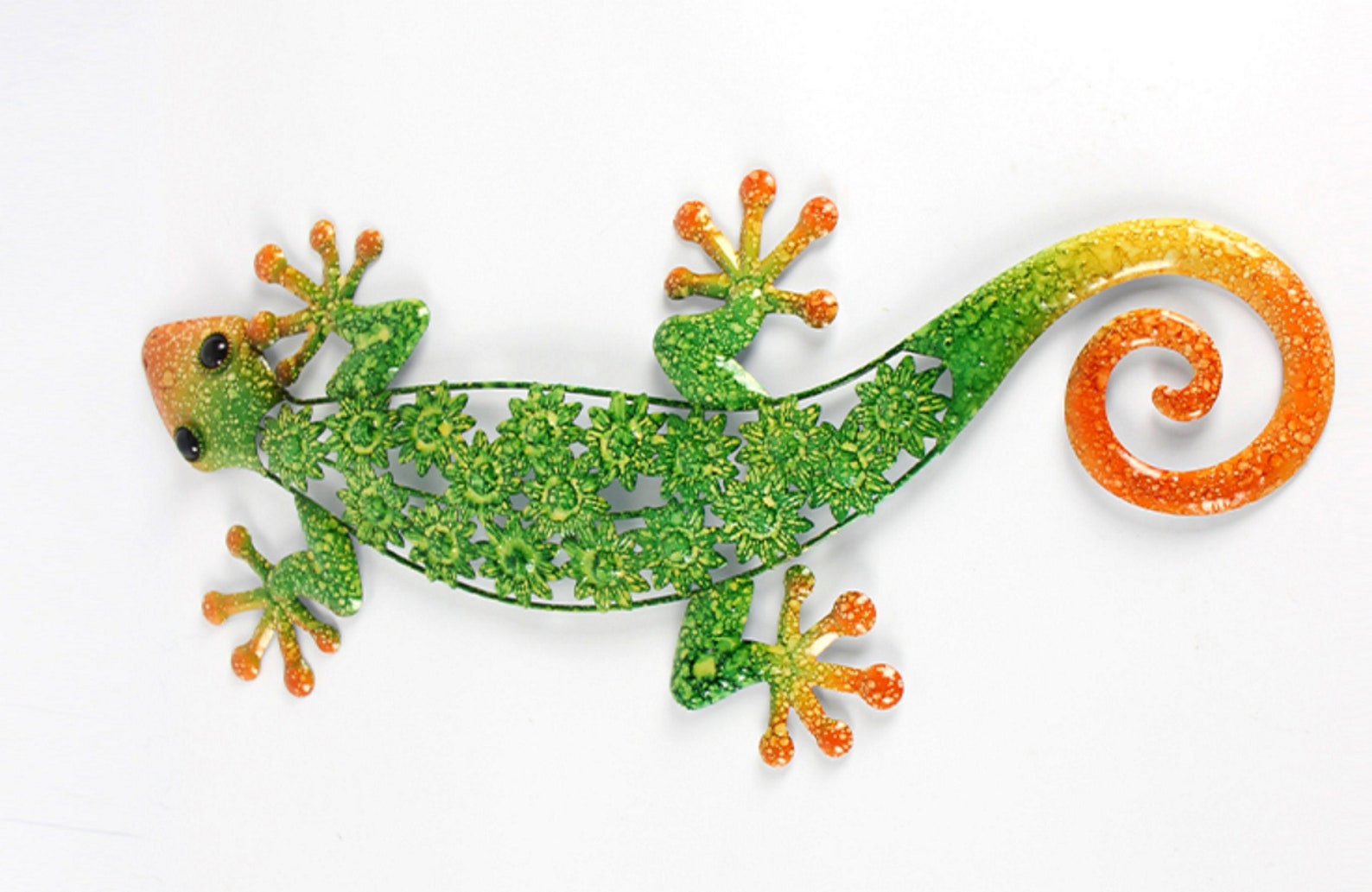Metal Gecko Wall Decoration for Garden Outdoor Animal Statues Etsy