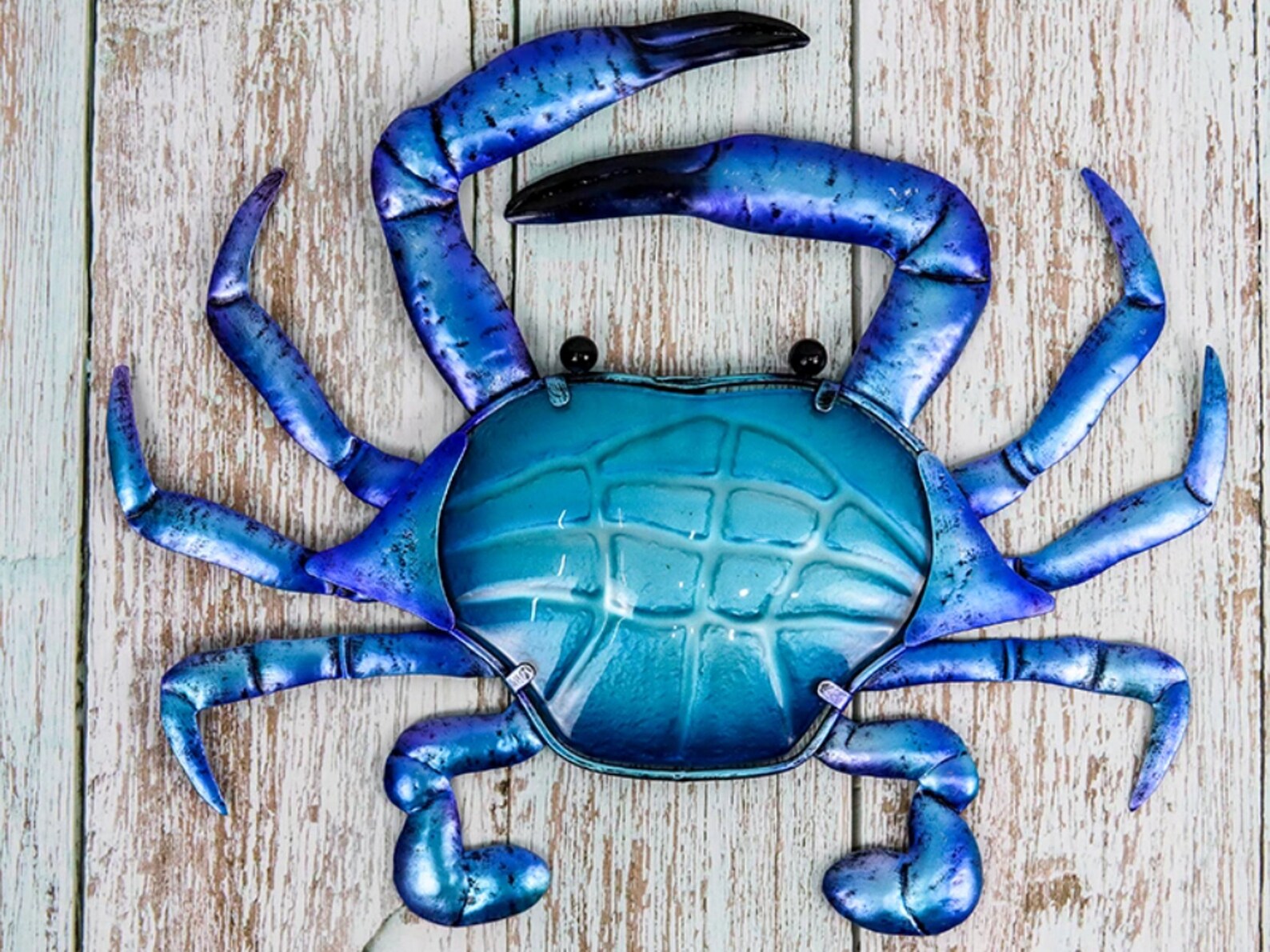 Metal Blue Crab Wall Art Artwork for Home Garden Decoration Etsy