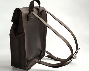 Leather backpack women, Brown leather backpack, Laptop backpack women, Laptop backpack, Leather backpack purse, Women leather rucksack