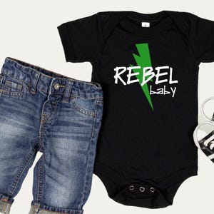 Rebel Baby Onesie® – Punk Rock Baby Clothes | Alternative Baby Outfit | Funny Newborn Gift
