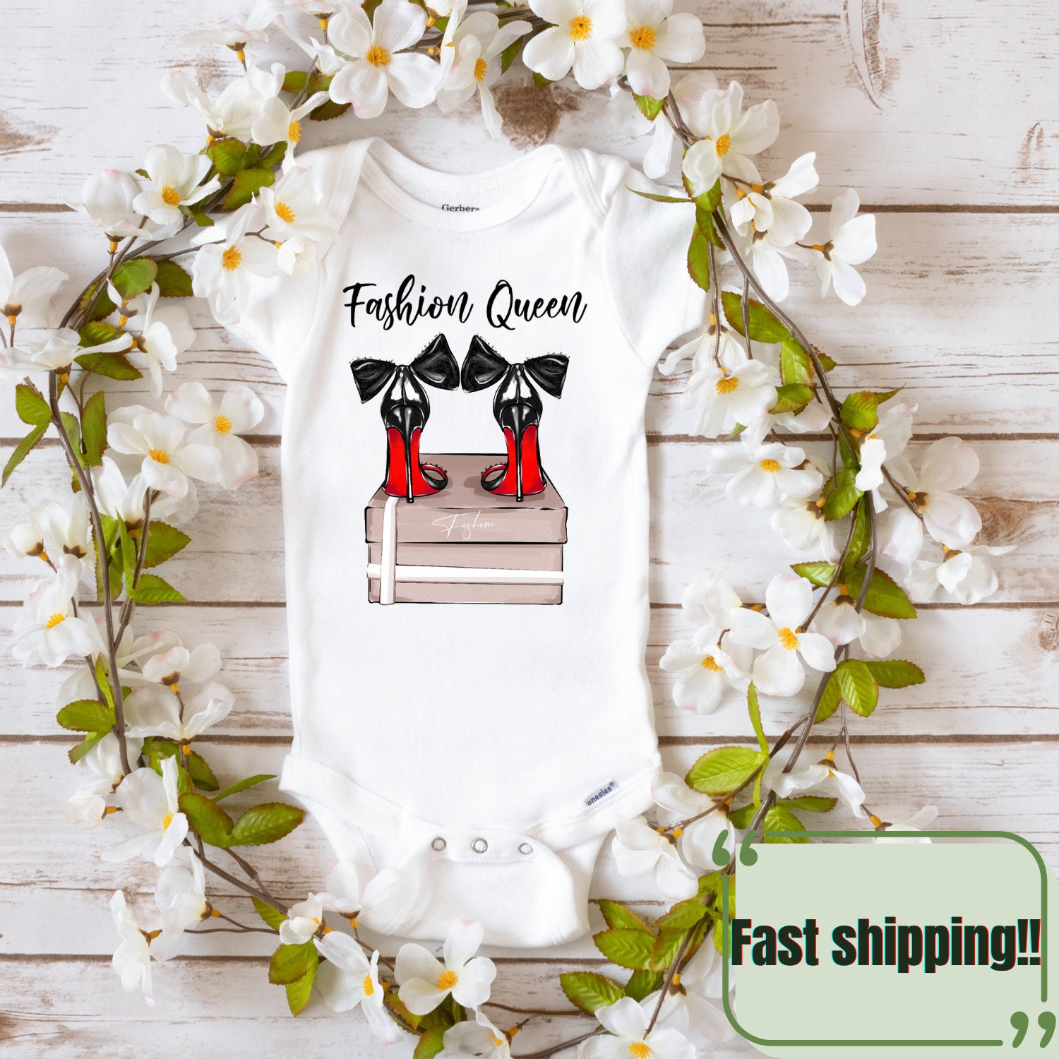 Fashionista Onesies® Red Bottom Baby Girl Onesies® Etsy