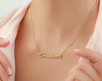 Gold Custom Necklace, Personalized Name Necklace, Personalized Gift, Dainty Name Necklace, Christmas Gift