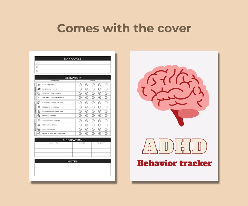 ADHD Behavior Tracker, ADHD Tracker, Planner for ADHD, Printable ...