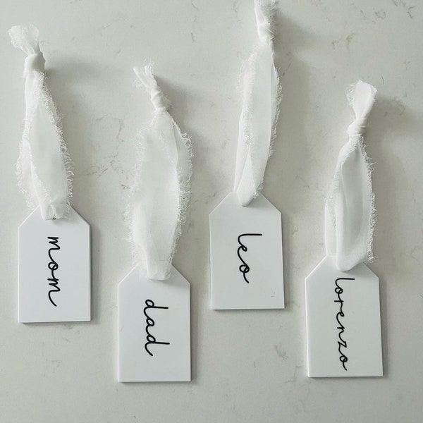 Stocking Name Tag - Etsy