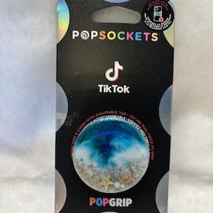 Beach themed phone grip
