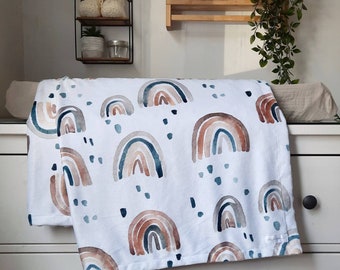 Couverture Bebe Arc En Ciel Etsy