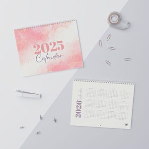 Floral Wall Calendar 2025: Elegant Monthly Planner