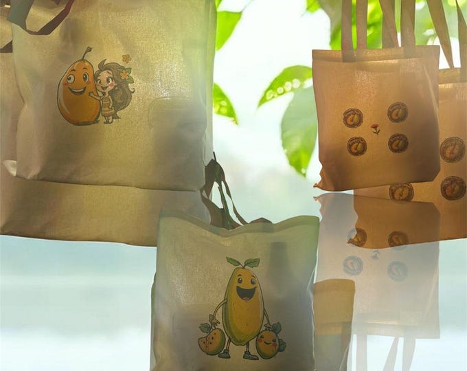 Paw Paw and XMAS tote Bag, Eco-Friendly, Fun & Playful Style