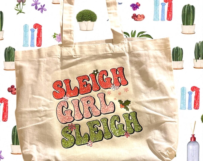 Paw Paw and XMAS tote Bag, Eco-Friendly, Fun & Playful Style