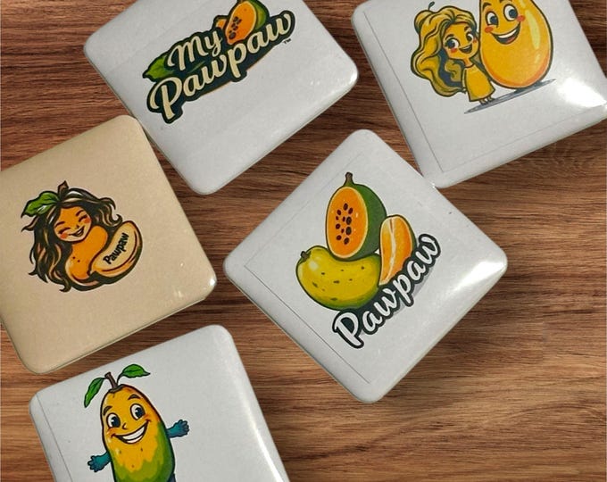 Happy Pawpaw Stickers and buttons