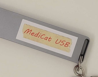 Vinyl Label for MediCat USB drives