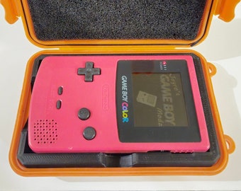 3D Printed Insert for Gameboy Color (And Funnyplaying FPGBC) in a shockproof hard case