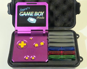 3D Printed Insert for Gameboy Advance SP (and Gacha SP mod) in a shockproof hard case