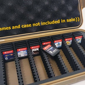 L'inserto stampato in 3D contiene 126 cartucce Nintendo Switch (e Switch 2)