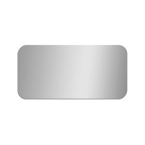 Long Rectangle Shatterproof Acrylic Safety Wall Mirror With Rounded Corners 12 x 24 inches