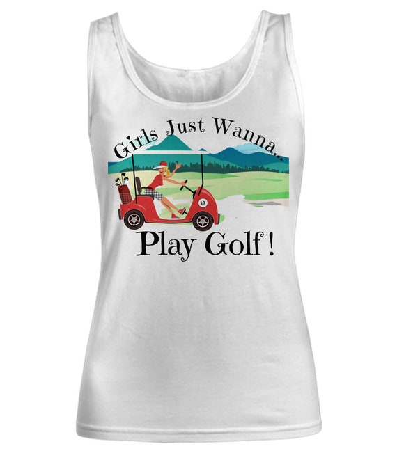 Golf Tee Girls Just Wanna Play Golfer 