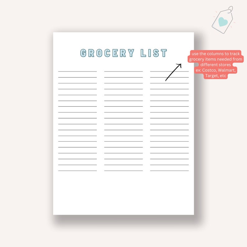 WEEKLY MEAL PLANNER for the Busy Mom Includes Grocery List - Etsy