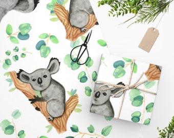 Gift Wrapping Paper Sheets Wombat Kangaroo /& Koala Wrapping Paper FSC Certified Wrapping Paper