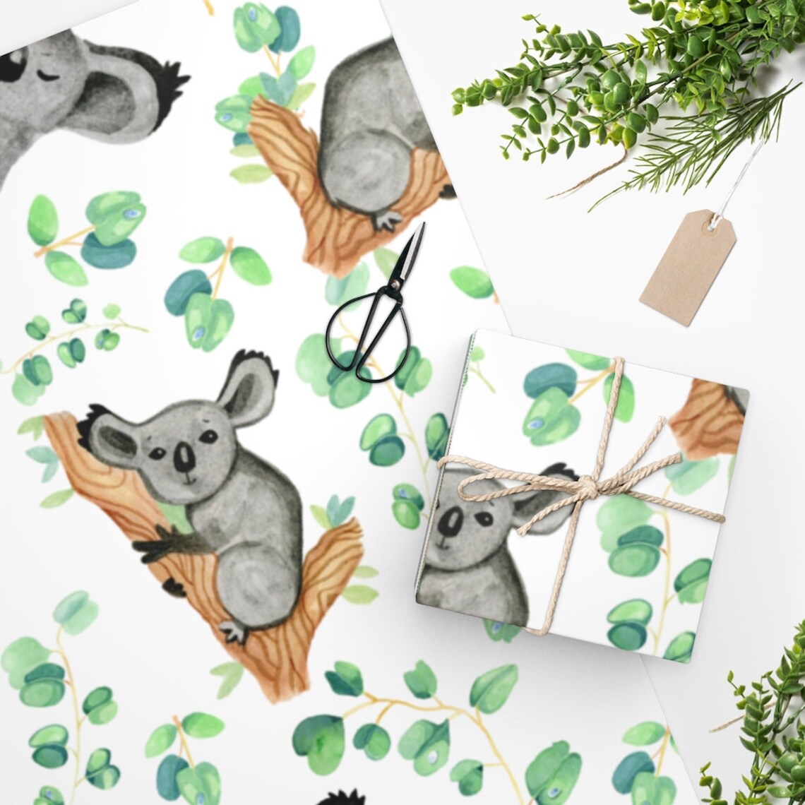 Koala craze Wrapping Paper Etsy
