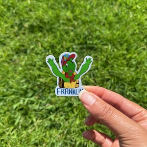 Franklin the Turtle Sticker |90s Cartoon Waterproof Vinyl Sticker for Laptop or Water Bottle