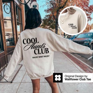 Cool Aunts Club Sweatshirt, Aunts Sweatshirt, Promoted to Aunt Sweatshirt Future Aunt Gifts New Aunt Gift