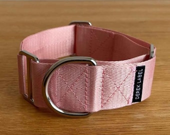 Martingale Collar Rose Pink, Italian Greyhound Collar, Whippet Collar, Greyhound Collar, No Pull Collar