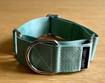 Martingale Collar Sage, Italian Greyhound Collar, Whippet Collar, Greyhound Collar, No Pull Collar