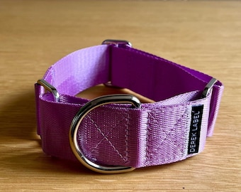 Martingale Collar Pastel Purple, Italian Greyhound Collar, Whippet Collar, Greyhound Collar, No Pull Collar
