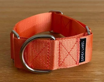 Martingale Collar Orange, Whippet Collar, Greyhound Collar, No Pull Collar