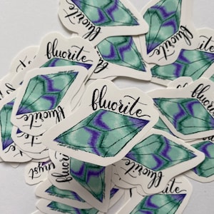 Fluorite Crystal Sticker