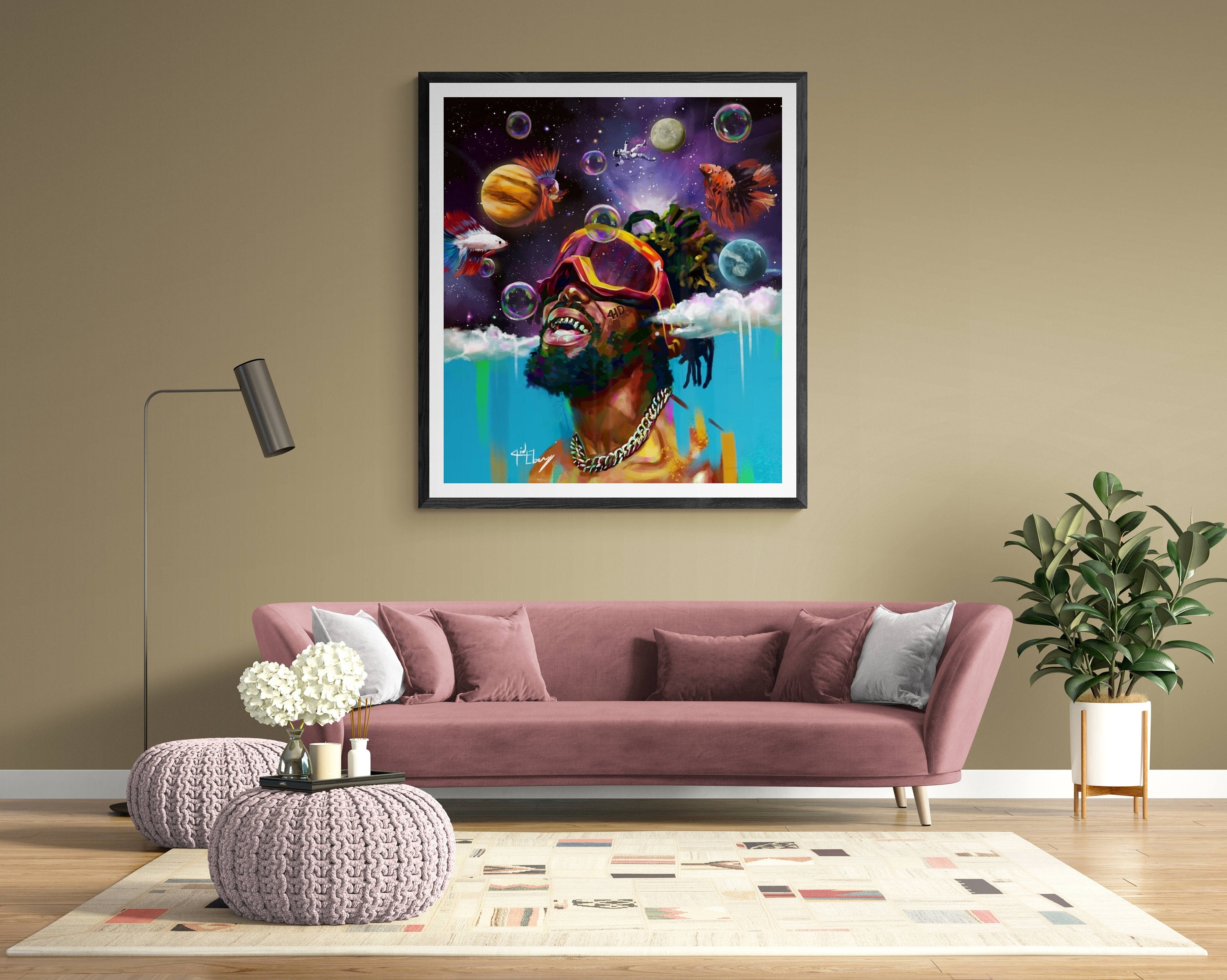 Visionary — Afrofuturist Canvas Wall Art Print | Black Art