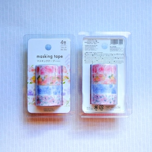 Flower Garden Masking Tape (1set/ 4roll)