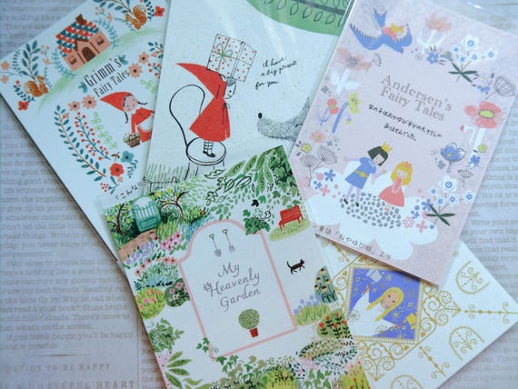 Shinzi Katoh/ Fairy tale gams series Banana paper postcard