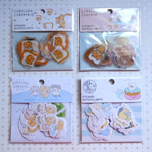 San-X Corocoro Coronya/ Mamegoma/ 40pcs clear stickers set