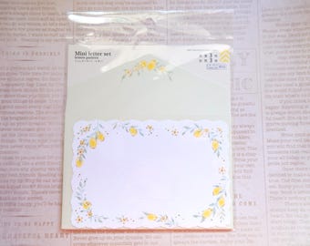 Lemon pattern mini letter set/ Mini letter3 envelopes3
