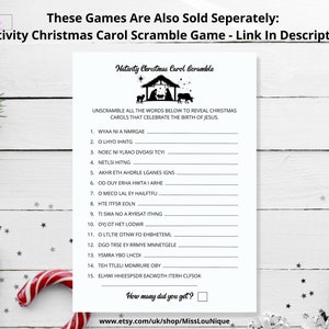Nativity Christmas Printable Games Duo L Birth of Jesus Games L ...