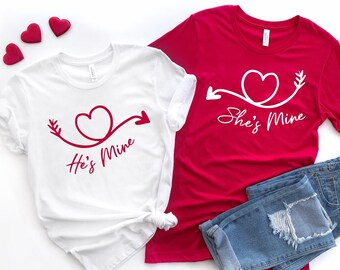 Mine Shirt, Couples Matching Shirts, Valentines Day Shirts, Personalized Valentines Day Gift, Couples Shirts, Couples Gifts, Sweatshirt