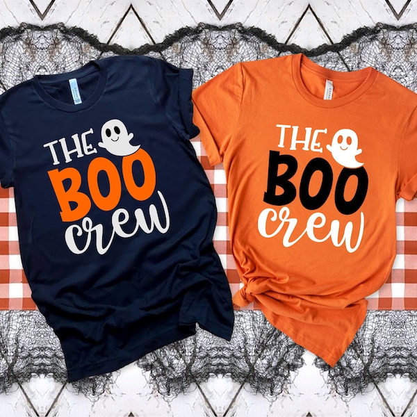 Boo Crew Funny Halloween Shirt, Boo Crew Shirt, Halloween Crew Shirt, Unique Halloween T Shirts , Couples Halloween Shirt