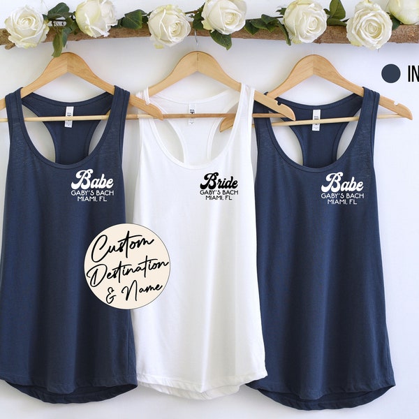 Custom Bachelorette Tank, Bride And Babe Tanks, Bride Babe Bachelorette Party Tanks, Bachelorette Party, Bachelorette Gift, Bride Babe Tanks