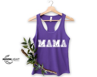 Voleibol Mama Tank, Camisa de mamá de voleibol para el Día de la Madre, Regalos para mamá, Lindo regalo de mamá para el Día de las Madres, Camiseta de mamá, Tanque del Día de las Madres