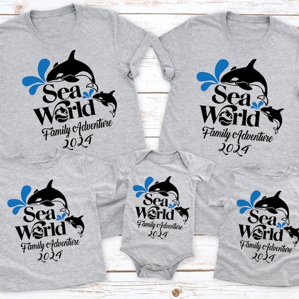 Sea World Family Adventure 2024 , Family Sea World Shirts, Sea World Family Matching Shirts, Sea World Family Vacation Shirts