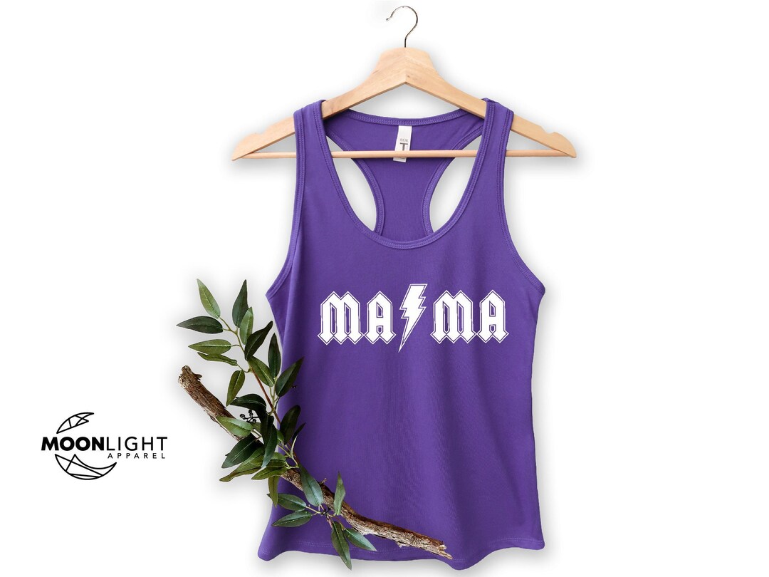 Mama Tank Top, Mama AC/DC Inspired Mama Shirt for Mother's Day, Gifts ...