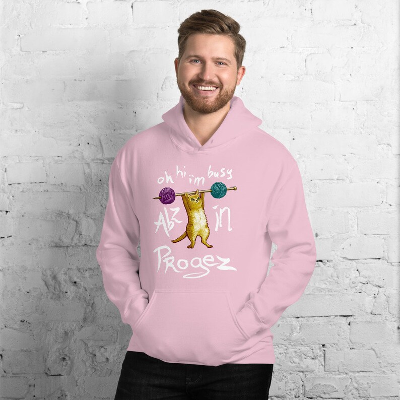 Abz in Progez Unisex Hoodie Light Pink