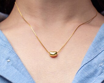 Tiffany Inspired Bean Necklace / Little 