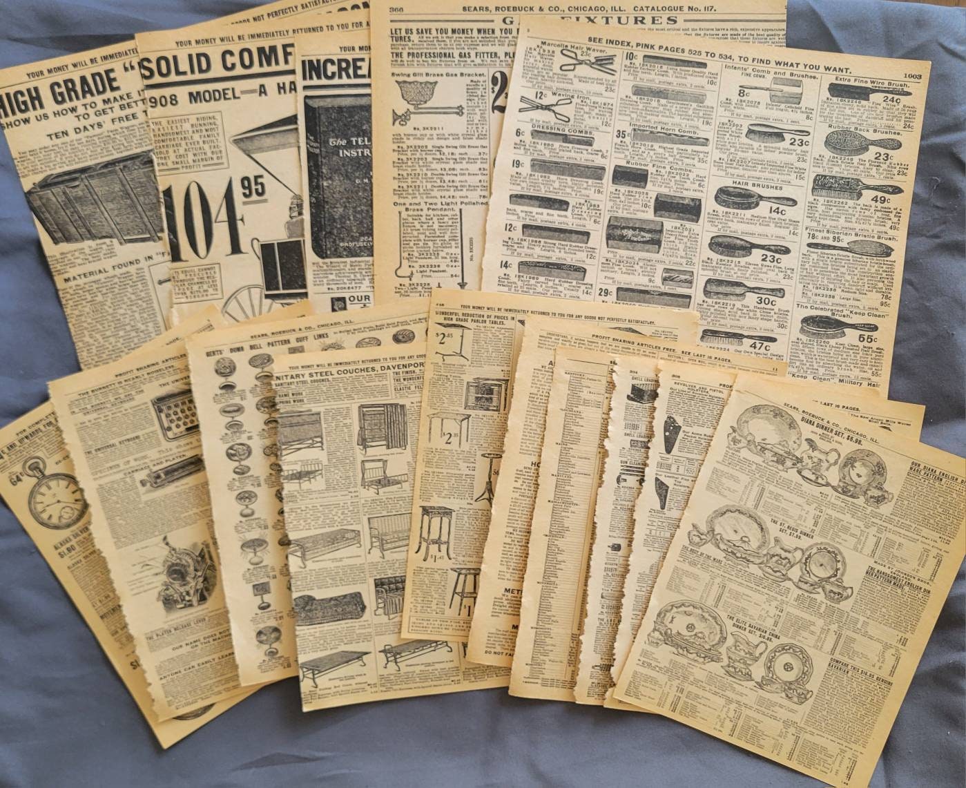 Vintage Sears & Roebuck Reproduction Catalog Pages Etsy