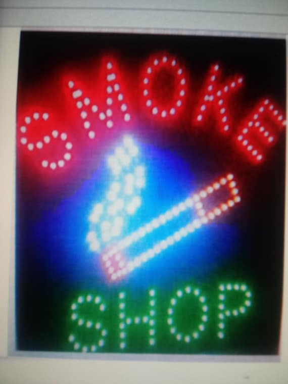 Smoke Shop LED Window Sign: Slim Modern Design, 20"x20" - Etsy