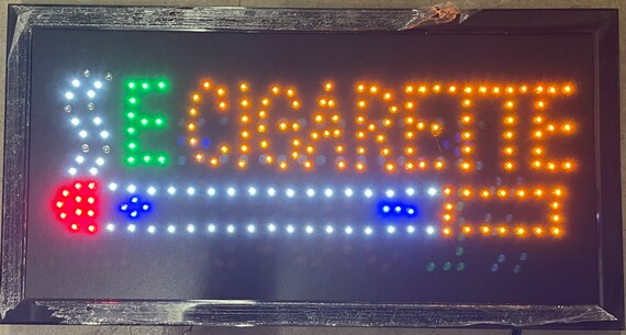 E Cigarette Led Sign,window Sign,business Sign, Smoke Shop Sign, Store Sign  - Etsy