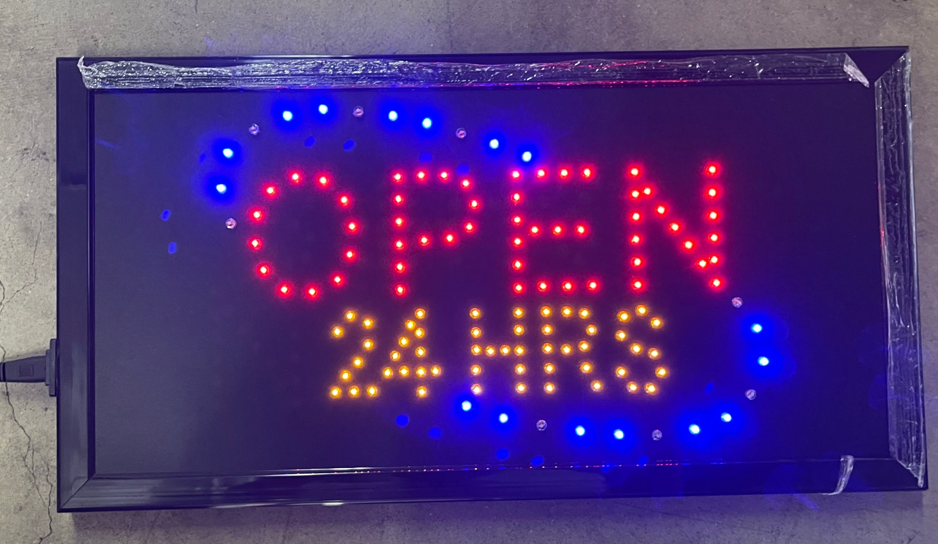 Open 24 Hours Led Signwindow Signbusiness Sign Store Sign Etsy Canada